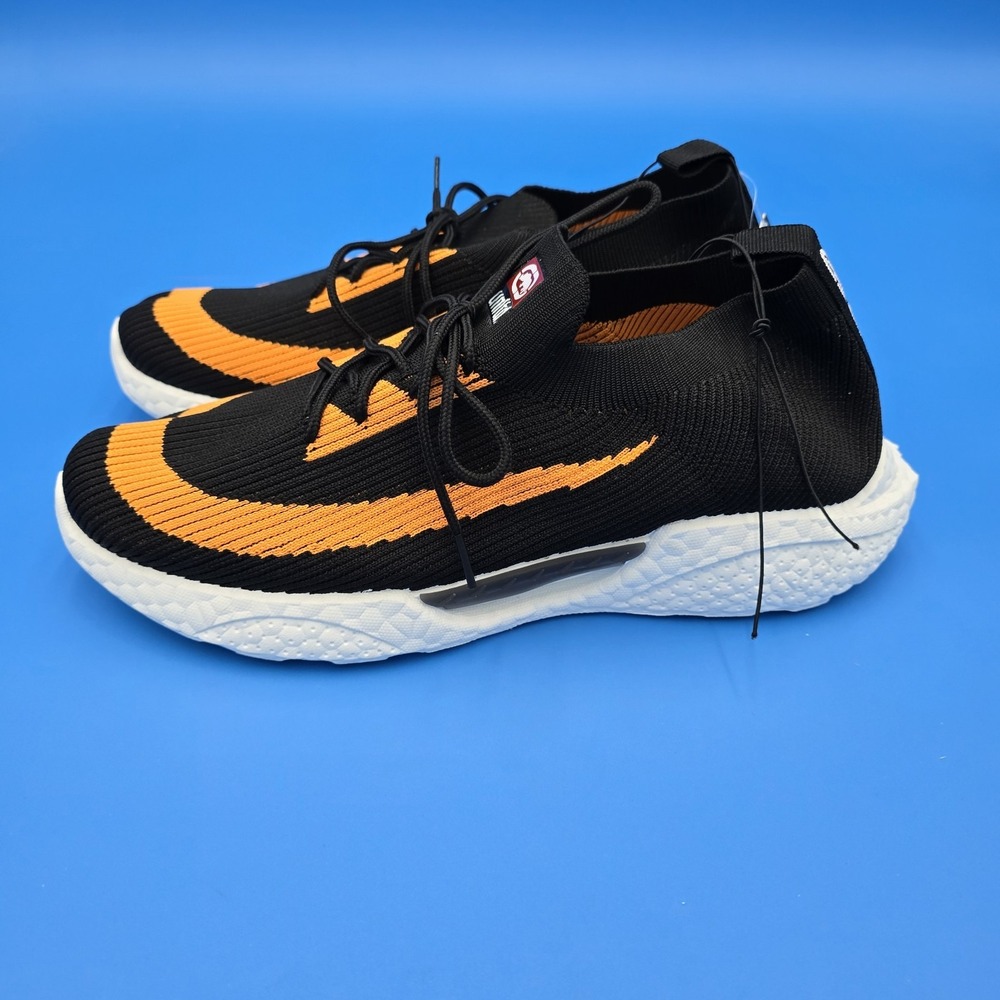 Sz 10 Ecko Unltd Shoes Men's Athletic Sport Sneaker AVADI-06M Black/orange - Picture 5 of 9